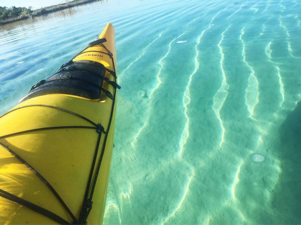 Kayak on the water