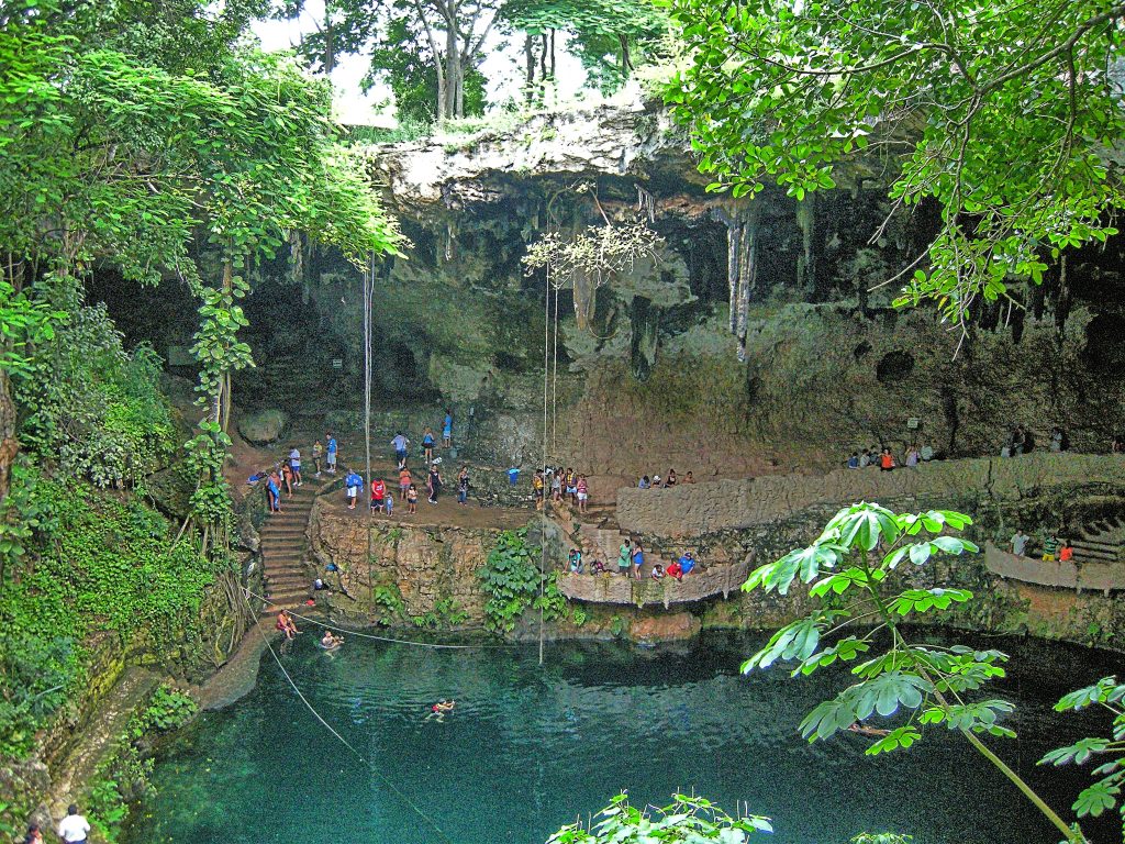 A cenote in the Yucatan, Mexico